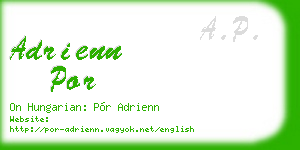 adrienn por business card