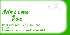 adrienn por business card